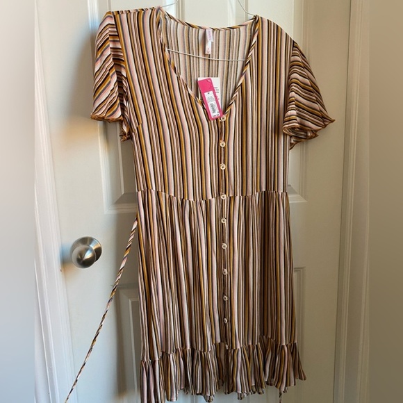 Xhilaration Striped Flutter sleeve sundress - Picture 7 of 7